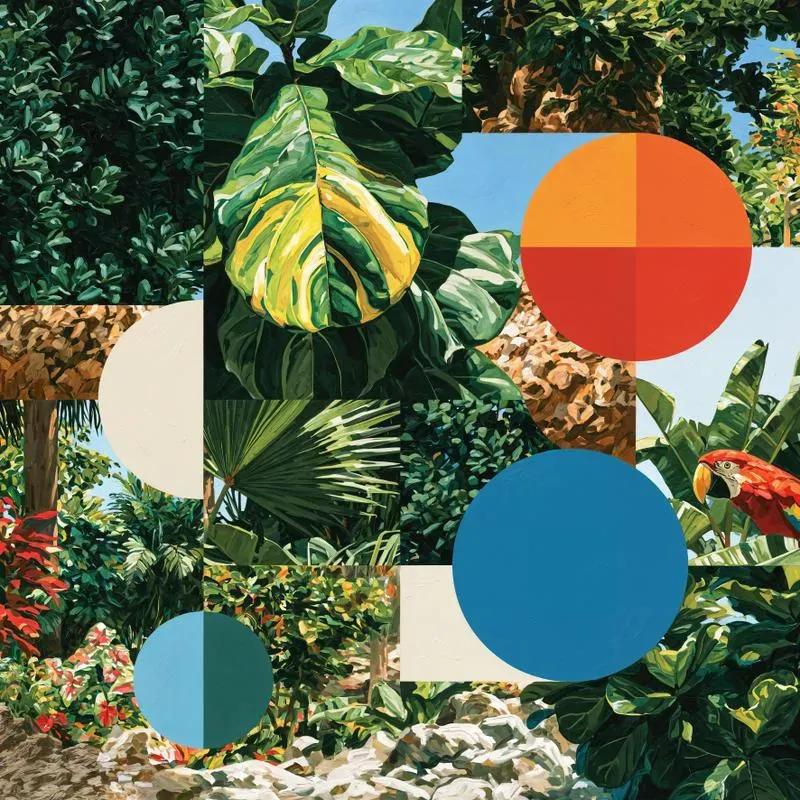KIT 3 QUADROS DECORATIVOS - Geometria Selvagem